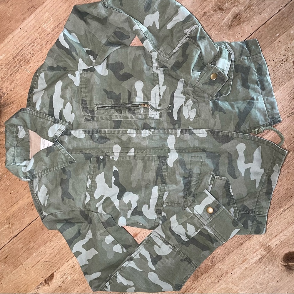 GAP Green Camouflage Jacket XS